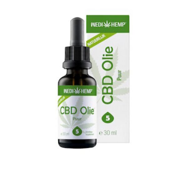 Wedihemp olie puur 5% 30ml